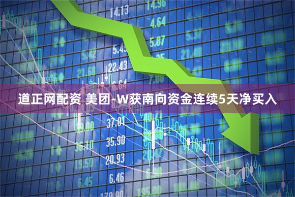 道正网配资 美团-W获南向资金连续5天净买入
